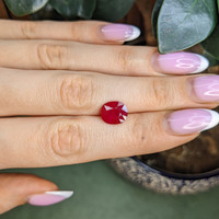 3.69 Ct. Pinkish Red Ruby from Mozambique Life Style