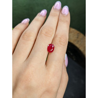 2.51 Ct. Purplish Red Ruby from Mozambique Life Style