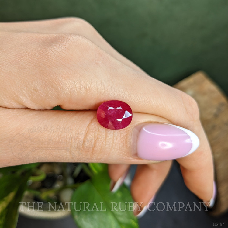 5.63 Ct. Pinkish Red Ruby from Mozambique
