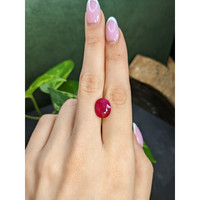 5.63 Ct. Pinkish Red Ruby from Mozambique Life Style