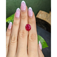 5.63 Ct. Pinkish Red Ruby from Mozambique Life Style
