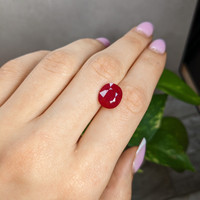 5.83 Ct. Purplish Red Ruby from Mozambique Life Style