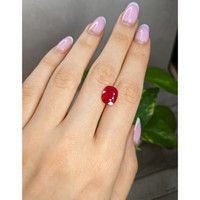 3.88 Ct. Pinkish Red Ruby from Mozambique Life Style