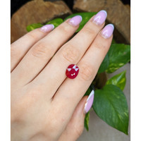 4.18 Ct. Pinkish Red Ruby from Mozambique Life Style
