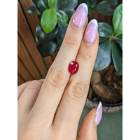 3.23 Ct. Pinkish Red Ruby from Mozambique Life Style
