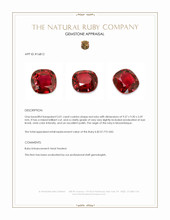 5.01 Ct. Ruby from Mozambique Appraisal