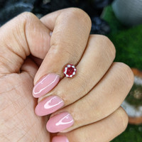1.04 Ct. Pinkish Red Ruby from Madagascar Life Style