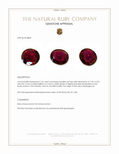 1.65 Ct. Purplish Red Ruby from Madagascar Appraisal
