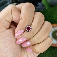 1.65 Ct. Purplish Red Ruby from Madagascar Life Style