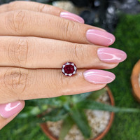 1.65 Ct. Purplish Red Ruby from Madagascar Life Style