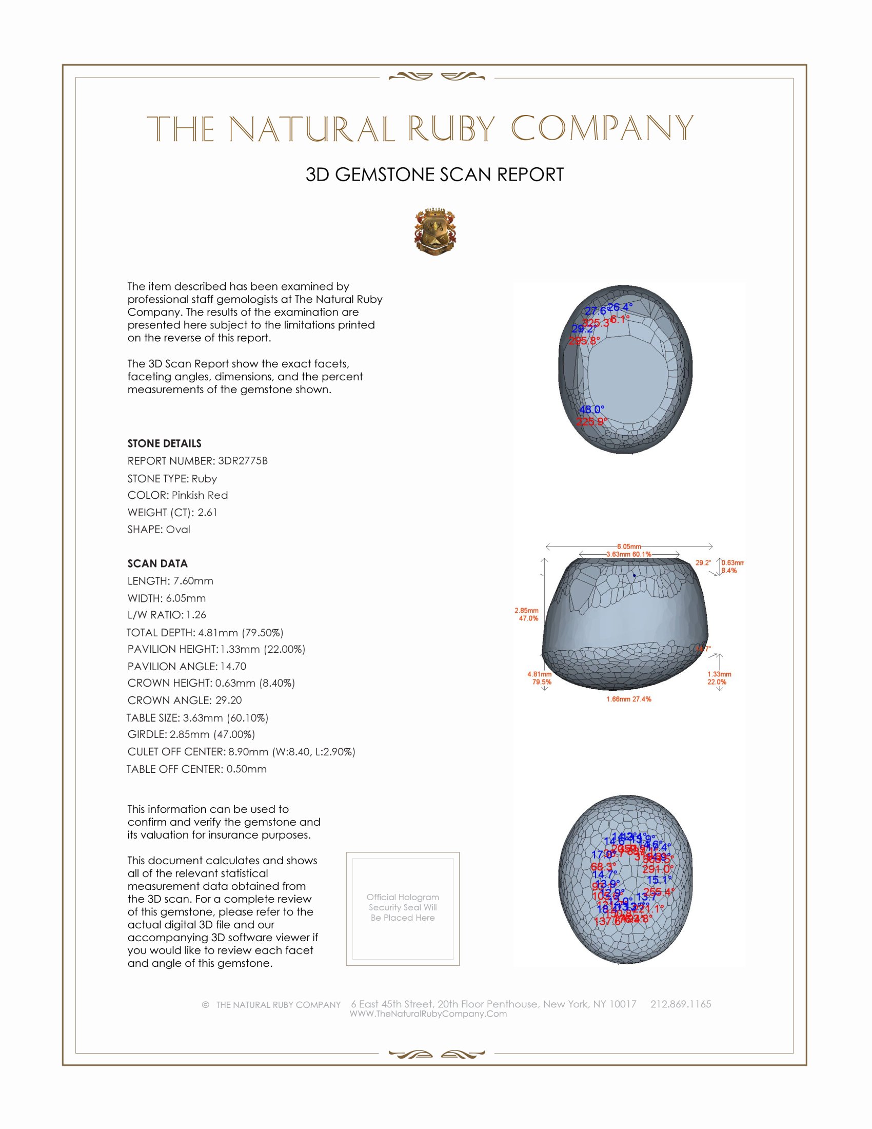 2.61 Ct. Star Ruby from Burma (Myanmar)