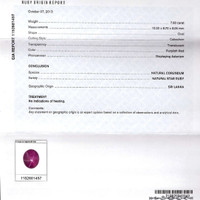 7.60 Ct. Ruby from Mozambique Scan Report