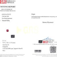 3.11 Ct. Ruby from Burma (Myanmar) Scan Report