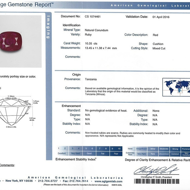 10.35 Ct. Ruby from Tanzania