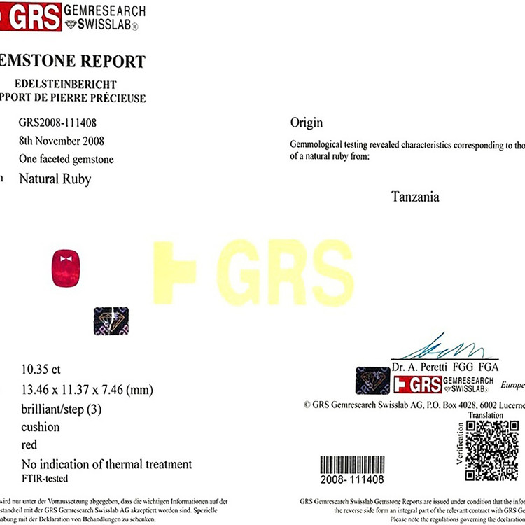 10.35 Ct. Ruby from Tanzania