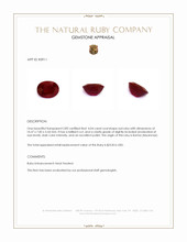 4.04 Ct. Ruby from Burma (Myanmar) Appraisal