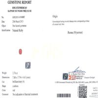 2.76 Ct. Ruby from Burma (Myanmar) Scan Report