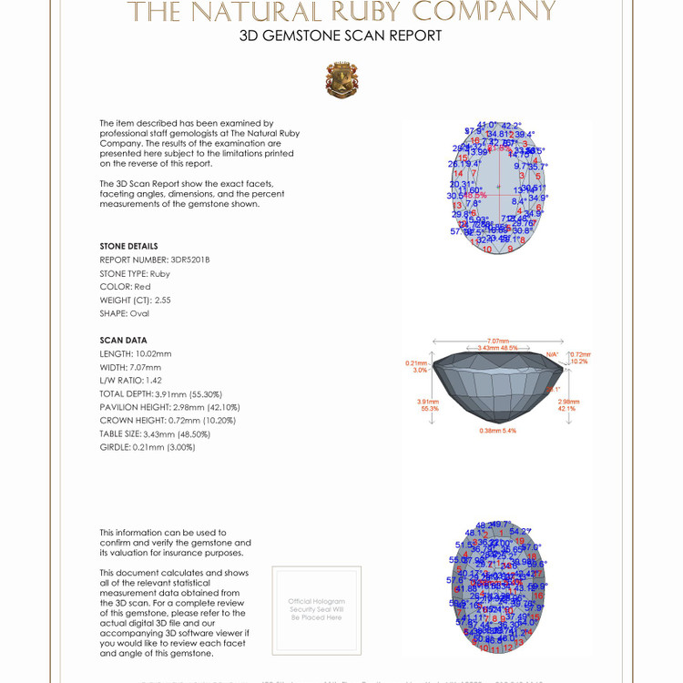 2.55 Ct. Ruby from Madagascar