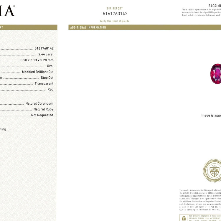 2.44 Ct. Ruby from Mozambique