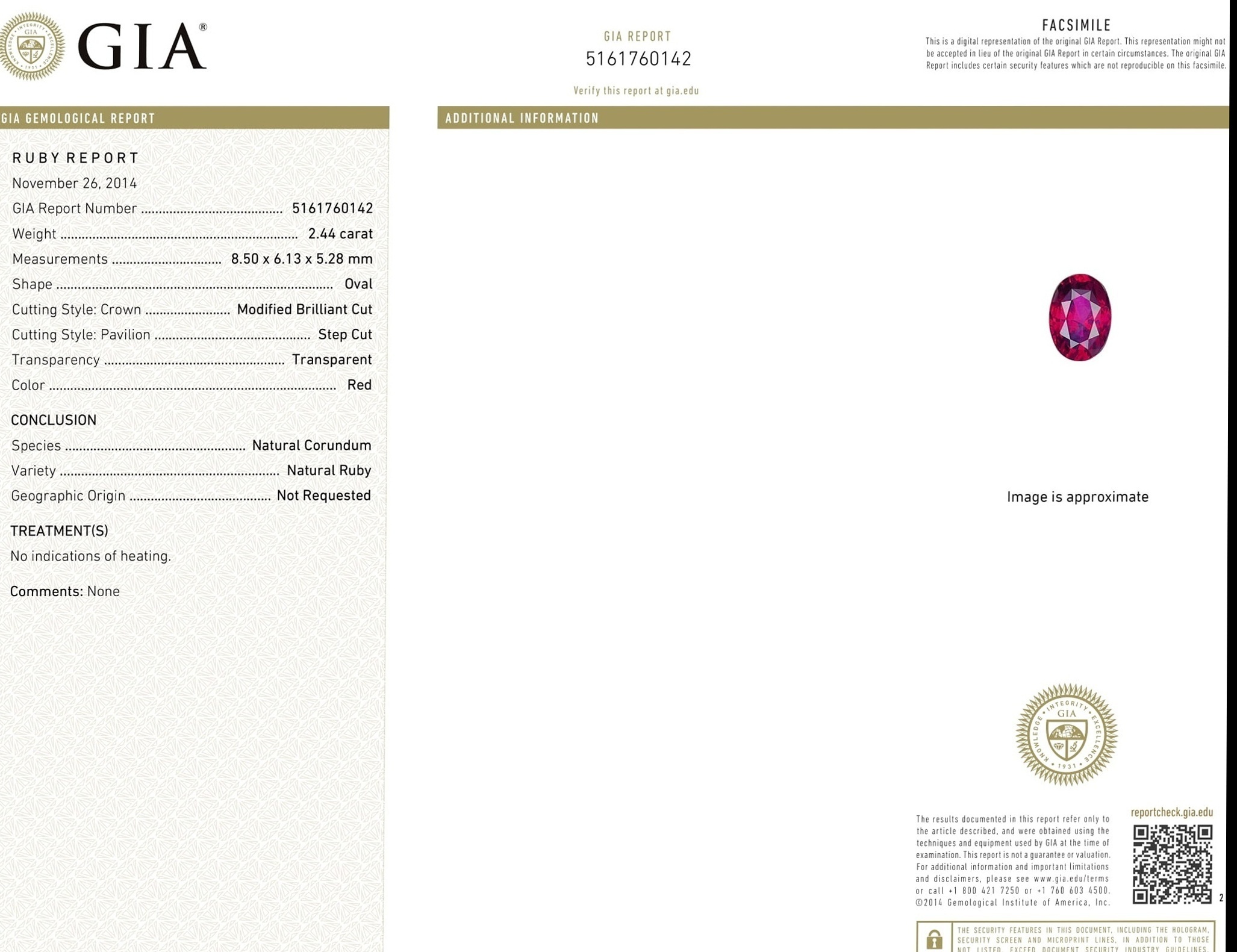 2.44 Ct. Ruby from Mozambique