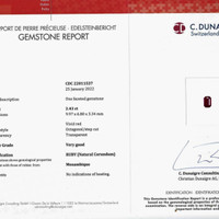 2.43 Ct. Ruby from Mozambique Scan Report
