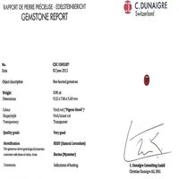3.91 Ct. Ruby from Burma (Myanmar) Scan Report