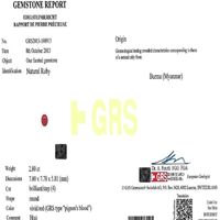 2.80 Ct. Ruby from Burma (Myanmar) Scan Report