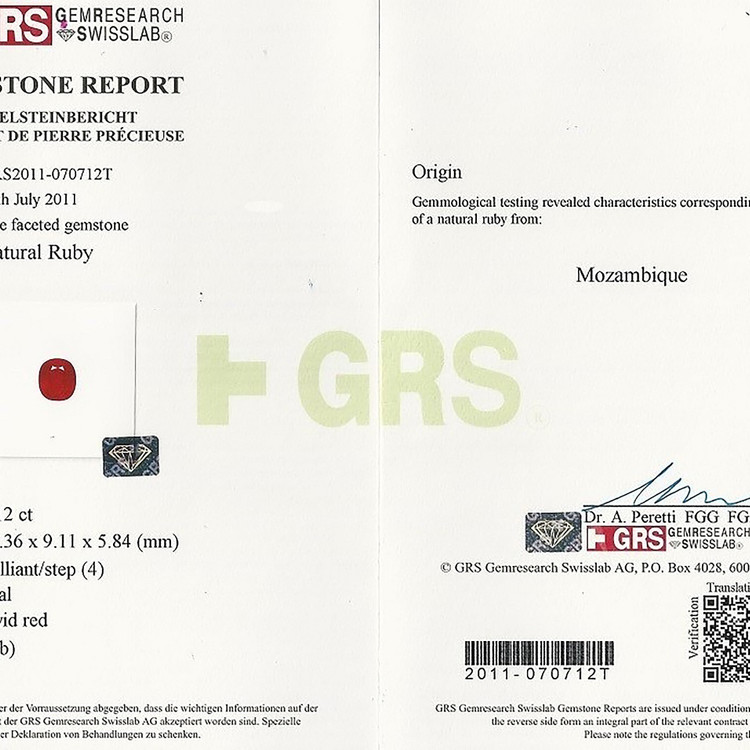 5.12 Ct. Ruby from Mozambique