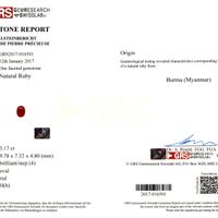 3.17 Ct. Ruby from Burma (Myanmar) Scan Report