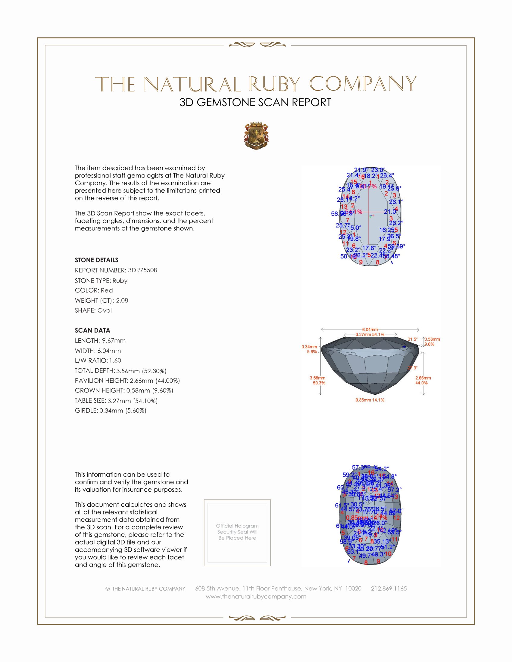 2.08 Ct. Ruby from Burma (Myanmar)