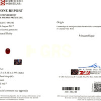 4.52 Ct. Ruby from Mozambique Scan Report