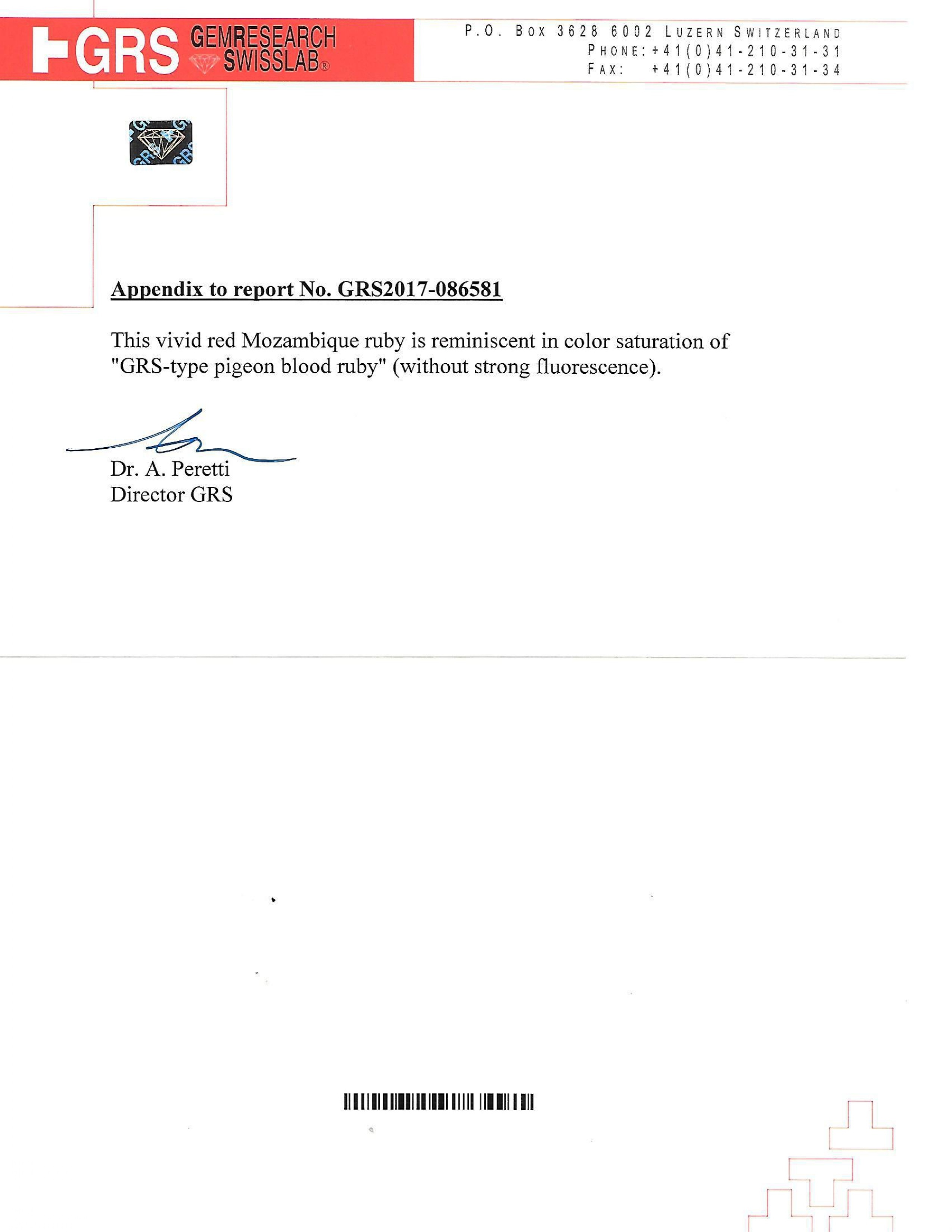 4.52 Ct. Ruby from Mozambique