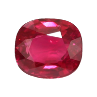 Three Stone Ruby Ring 4.04 Ct., Platinum 950 Combination Stone