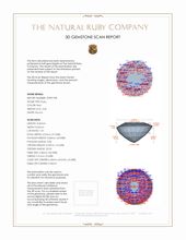 3.06 Ct. Ruby from Mozambique 3 D Scan Report