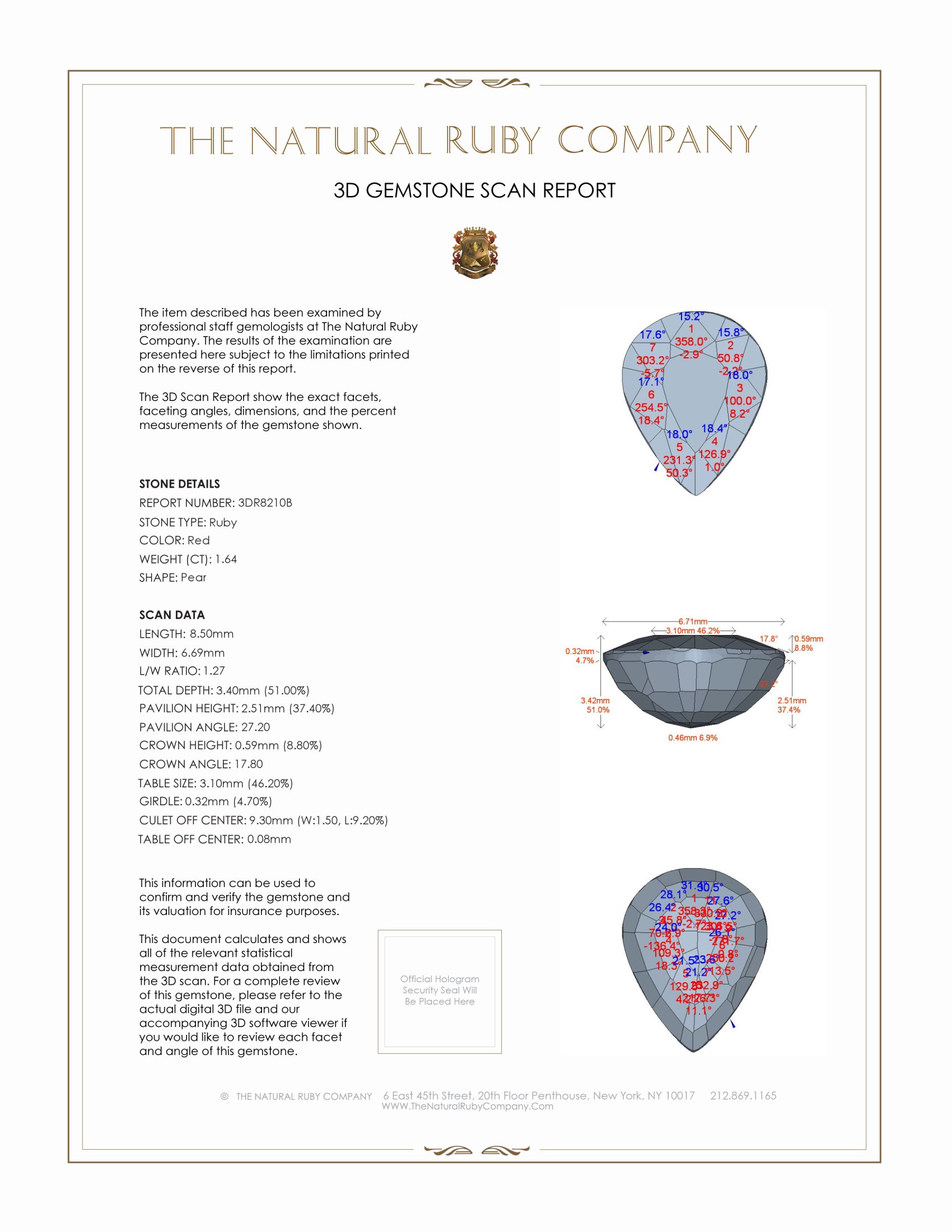 1.64 Ct. Ruby from Mozambique