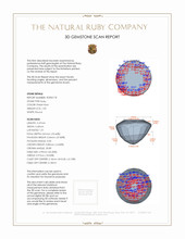 1.03 Ct. Ruby from Burma (Myanmar) 3 D Scan Report