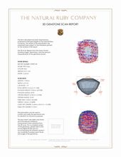 2.03 Ct. Ruby from Mozambique 3 D Scan Report