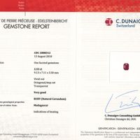 2.53 Ct. Ruby from Madagascar Scan Report