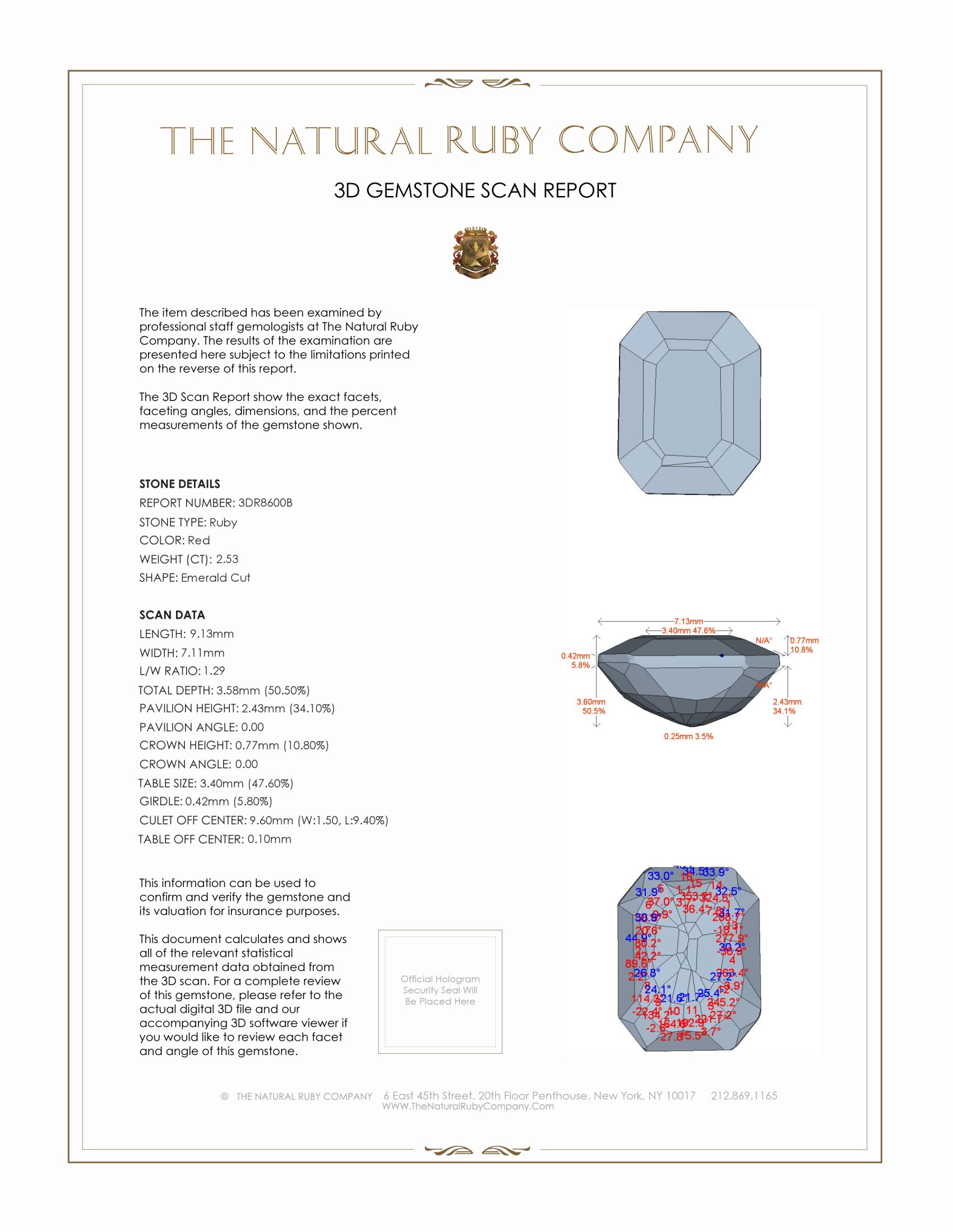 2.53 Ct. Ruby from Madagascar