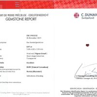 0.97 Ct. Ruby from Burma (Myanmar) Scan Report