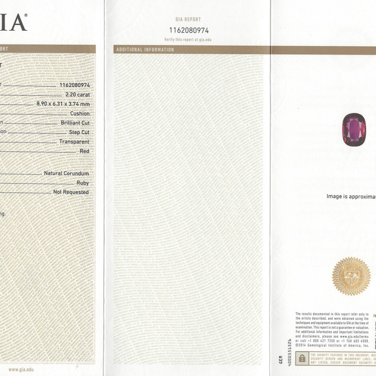 2.20 Ct. Ruby from Mozambique