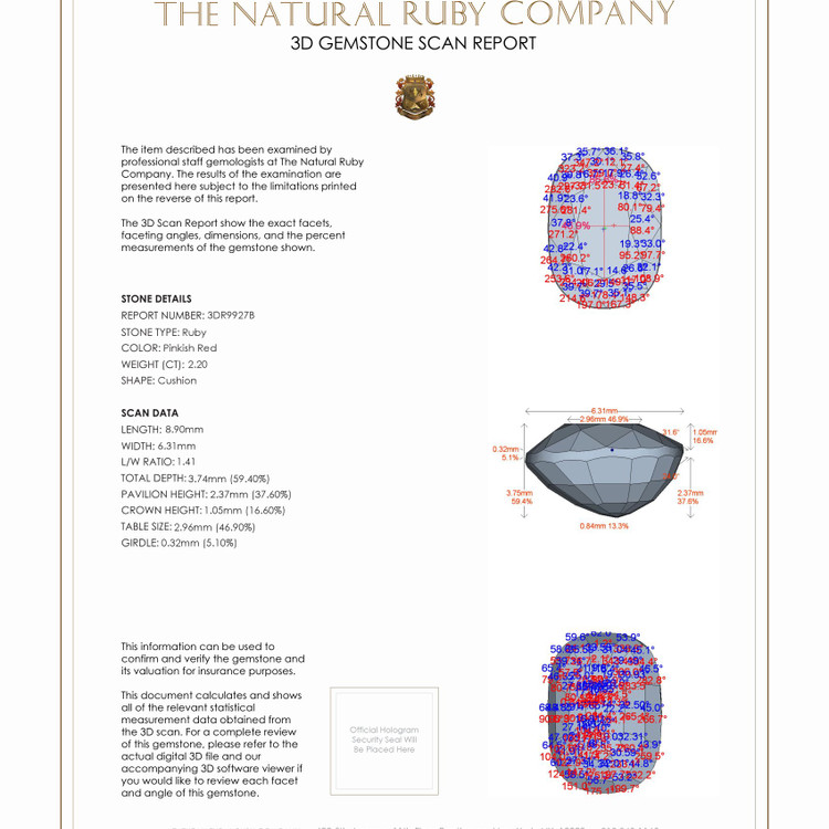 2.20 Ct. Ruby from Mozambique