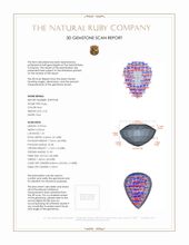 2.22 Ct. Ruby from Mozambique 3 D Scan Report