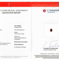 2.54 Ct. Ruby from Burma (Myanmar) Scan Report