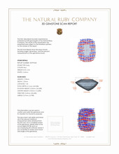 2.54 Ct. Ruby from Burma (Myanmar) 3 D Scan Report