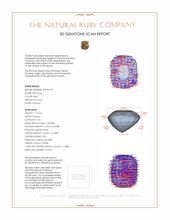 6.03 Ct. Ruby from Mozambique 3 D Scan Report