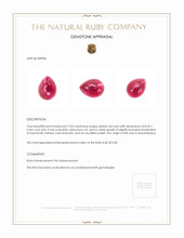 2.50 Ct. Cabochon Ruby from Mozambique Appraisal