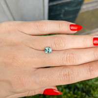 1.01 Ct. Bluish Green Sapphire from Ceylon (Sri Lanka) Life Style