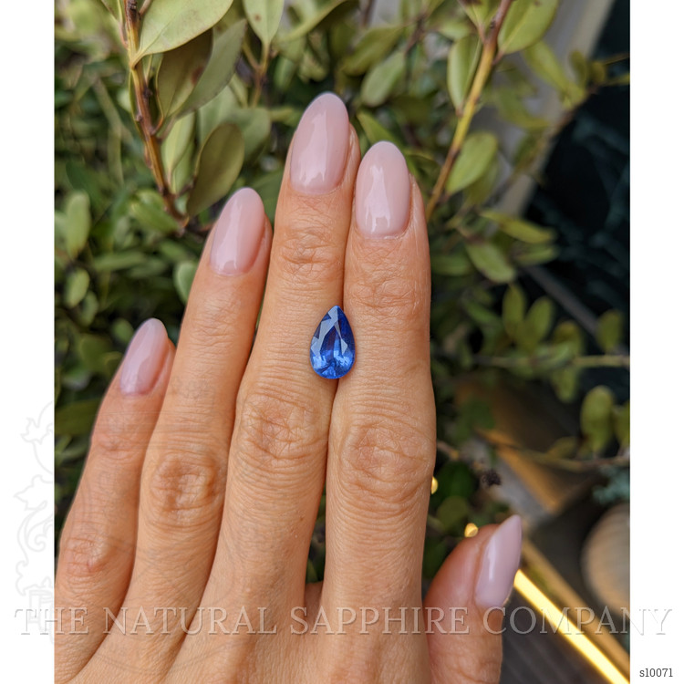 3.45 Ct. Blue Sapphire from Ceylon (Sri Lanka)