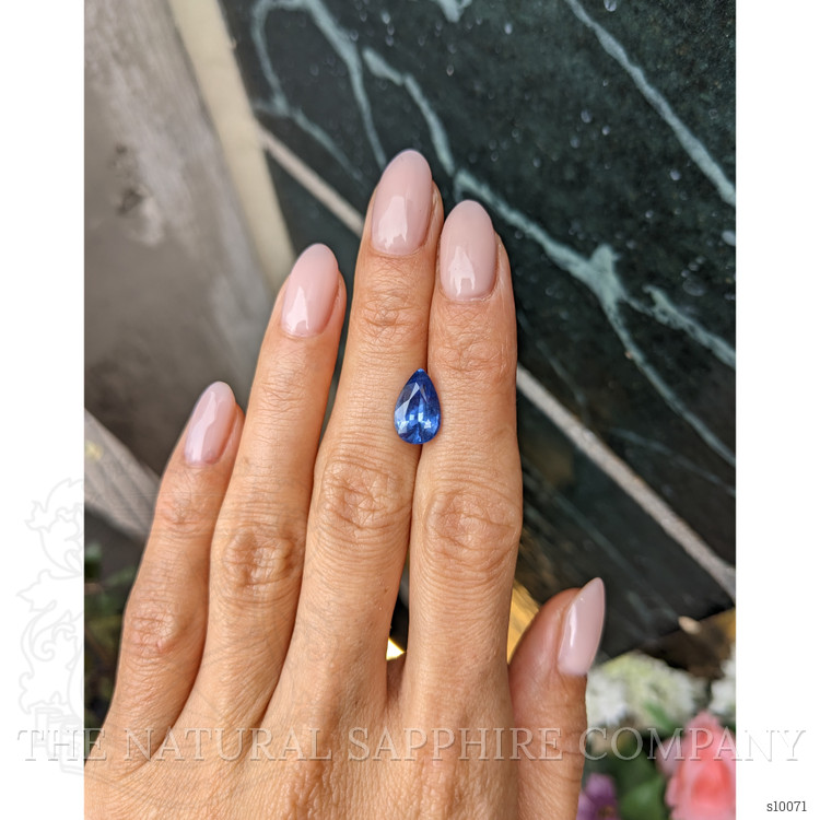3.45 Ct. Blue Sapphire from Ceylon (Sri Lanka)